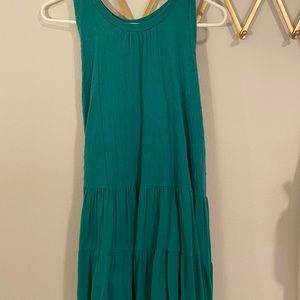 Free People Green Dress with open tie back